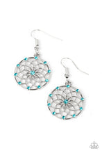 Load image into Gallery viewer, Springtime Salutations Blue Earrings
