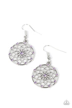 Load image into Gallery viewer, Springtime Salutations Purple Earrings
