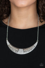 Load image into Gallery viewer, Stardust White Rhinestone Silver Necklace
