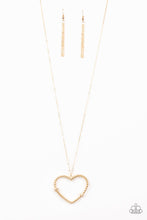 Load image into Gallery viewer, Straight From The Heart Gold Necklace
