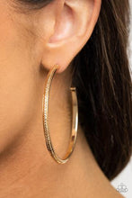 Load image into Gallery viewer, Sultry Shimmer Gold Hoop Earrings
