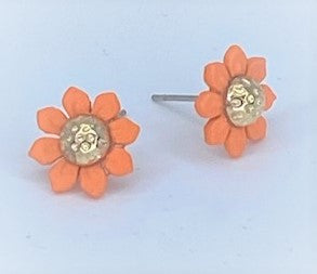 Sunflower Orange Starlet Shimmer Earrings