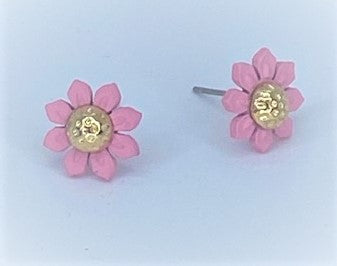 Sunflower Pink Starlet Shimmer Earrings
