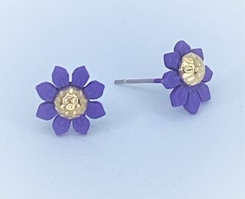 Sunflower Purple Starlet Shimmer Earrings