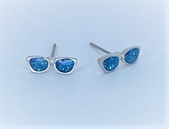 Summer Sunglasses Blue Starlet Shimmer Earrings