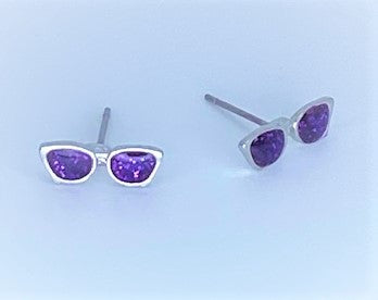 Summer Sunglasses Purple Starlet Shimmer Earrings