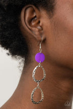 Load image into Gallery viewer, Surfside Shimmer Purple Earrings

