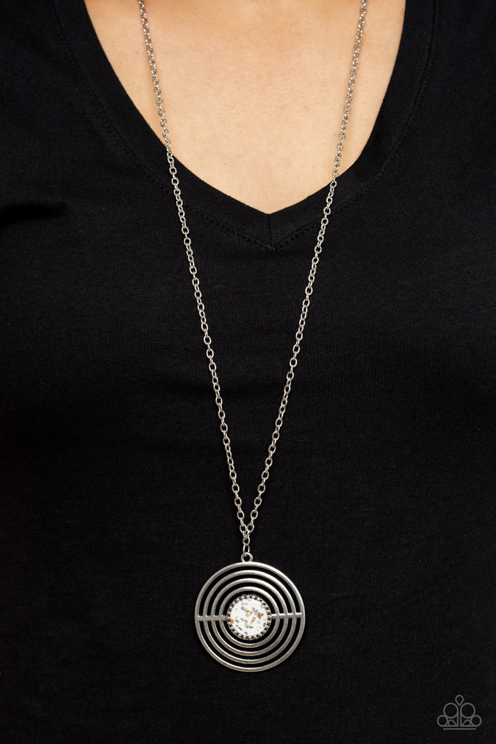 Targeted Tranquility White Necklace