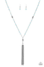 Load image into Gallery viewer, Tassel Takeover Blue Necklace
