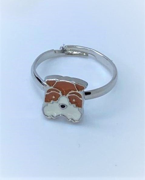 Terrier Dog Starlet Shimmer Ring