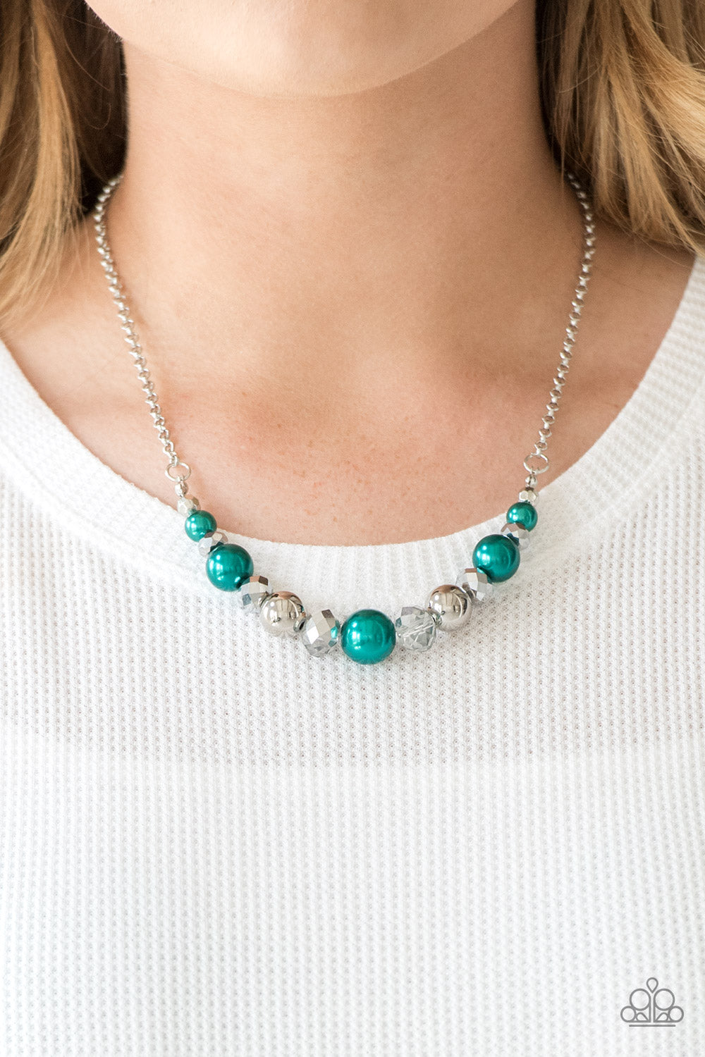 The Big-Leaguer Green Necklace
