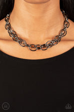Load image into Gallery viewer, Tough Crowd Black Choker Necklace
