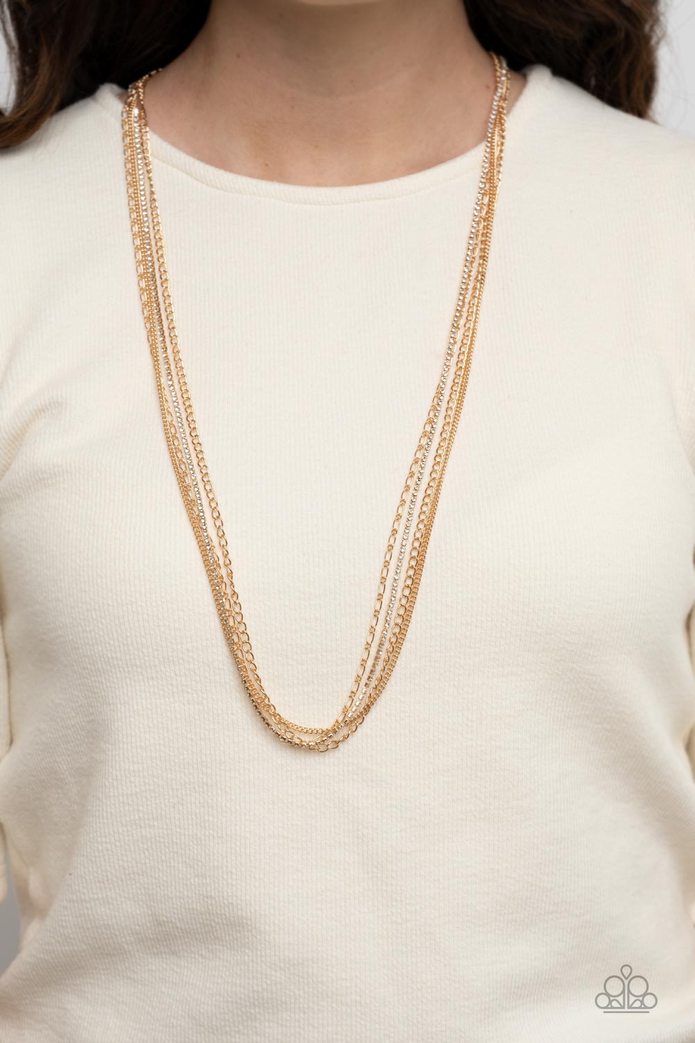 Undauntingly Urban Gold Necklace