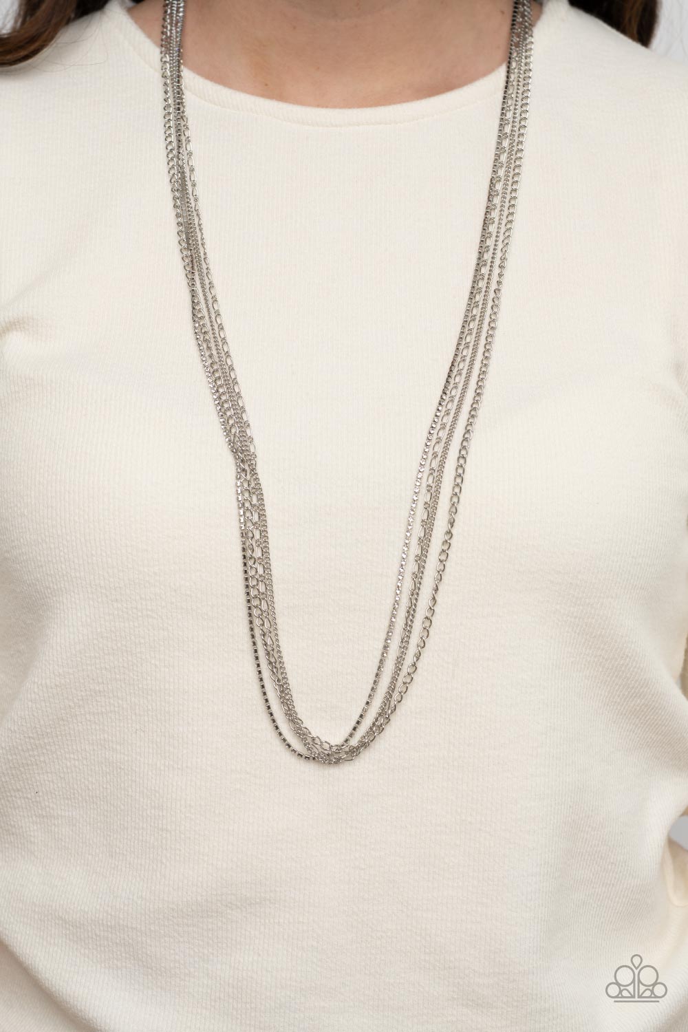 Undauntingly Urban White Necklace