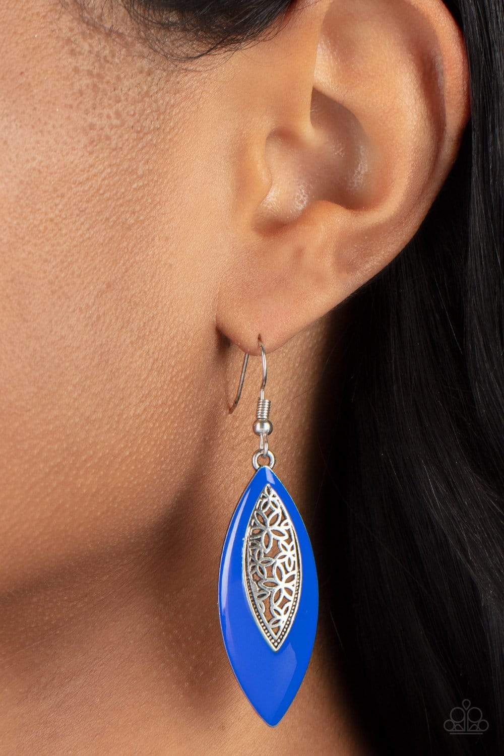 Venetian Vanity Blue Earrings