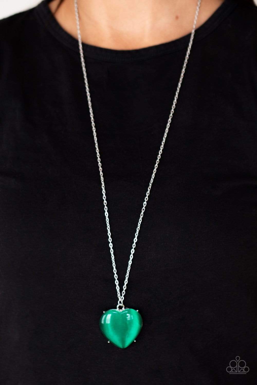 Warmhearted Glow Green Necklace