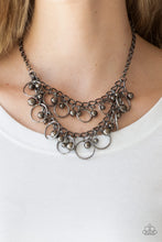 Load image into Gallery viewer, Warning Bells Black Necklace
