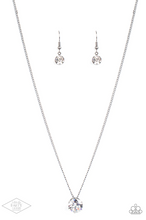 Load image into Gallery viewer, What A Gem White Rhinestone Black Necklace
