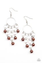 Load image into Gallery viewer, When Life Give You Pearls Brown Earrings
