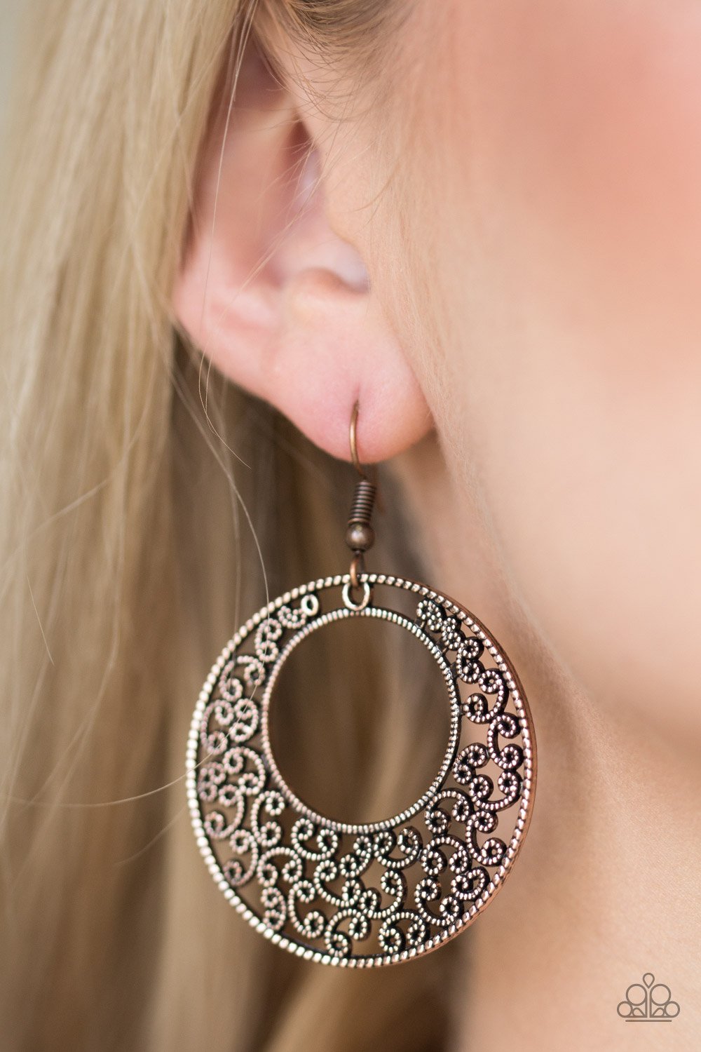 Wistfully Winchester Copper Earrings