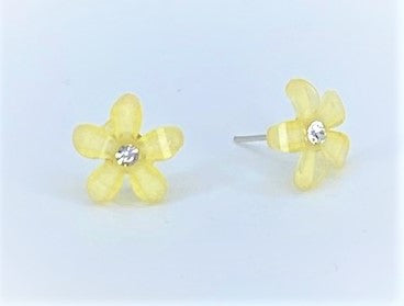 Flower Yellow Starlet Shimmer Earrings