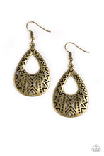 Load image into Gallery viewer, Alpha Amazon Brass Earrings
