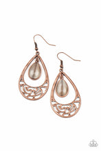 Load image into Gallery viewer, Dew You Feel Me? Copper Earrings
