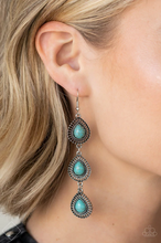 Load image into Gallery viewer, Desertscape Dweller Blue Earrings
