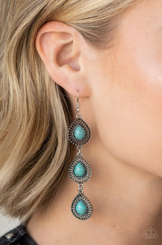 Desertscape Dweller Blue Earrings