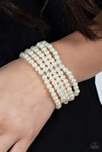 Load image into Gallery viewer, A Pearly Affair White Bracelet
