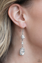 Load image into Gallery viewer, Glass Slipper Sparkle White Earrings

