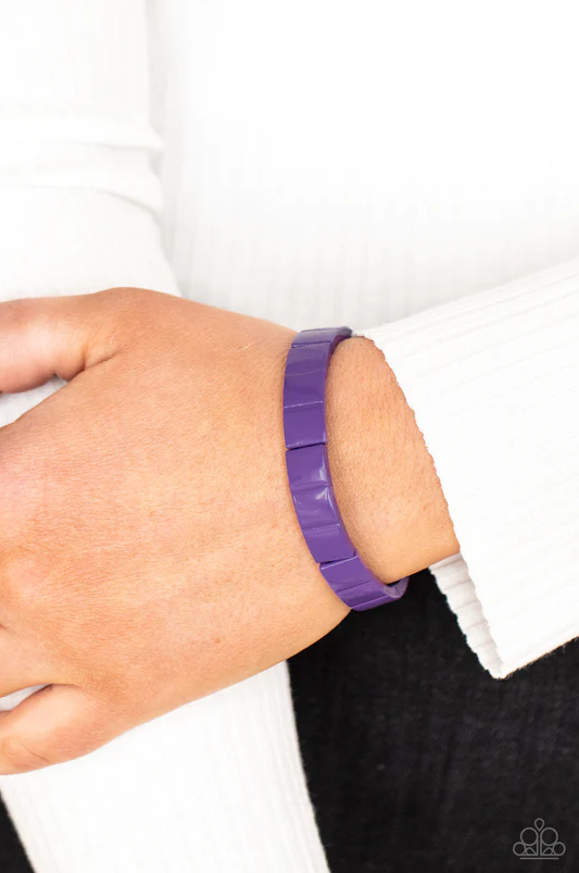 Material Movement Purple Bracelet