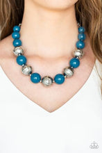 Load image into Gallery viewer, Floral Fusion Blue Necklace
