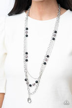 Load image into Gallery viewer, Gleam Work Black Lanyard Necklace
