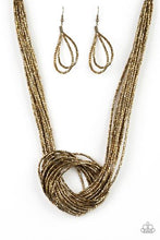 Load image into Gallery viewer, Knotted Knockout Brass Necklace
