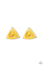 Load image into Gallery viewer, On Blast Yellow Post Earrings
