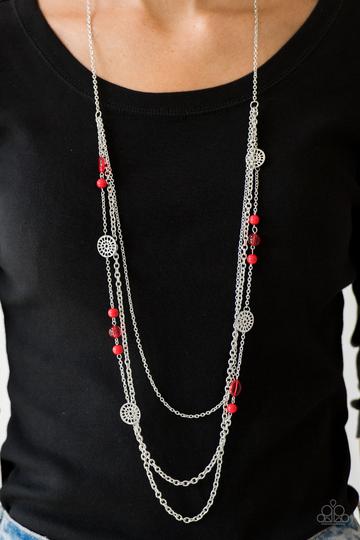 Pretty Pop-tastic! Red Necklace