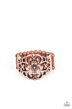 Load image into Gallery viewer, Fanciful Flower Gardens Copper Ring
