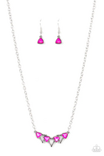 Load image into Gallery viewer, Pyramid Prowl Pink Necklace
