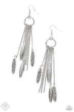 Load image into Gallery viewer, Thrifty Tassel Silver Earrings
