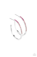 Load image into Gallery viewer, Somewhere Over the Ombre Pink Hoop Earrings
