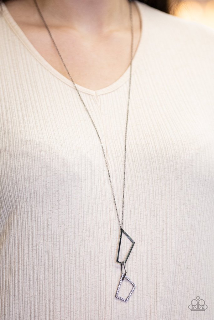 Shapely Silhouettes Black Necklace