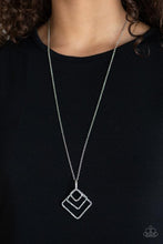 Load image into Gallery viewer, Square It Up Silver Necklace
