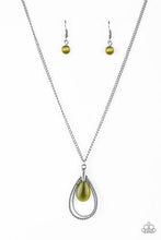 Load image into Gallery viewer, Teardrop Tranquility Green Necklace
