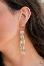 Load image into Gallery viewer, Top-Down Shimmer Gold Earrings
